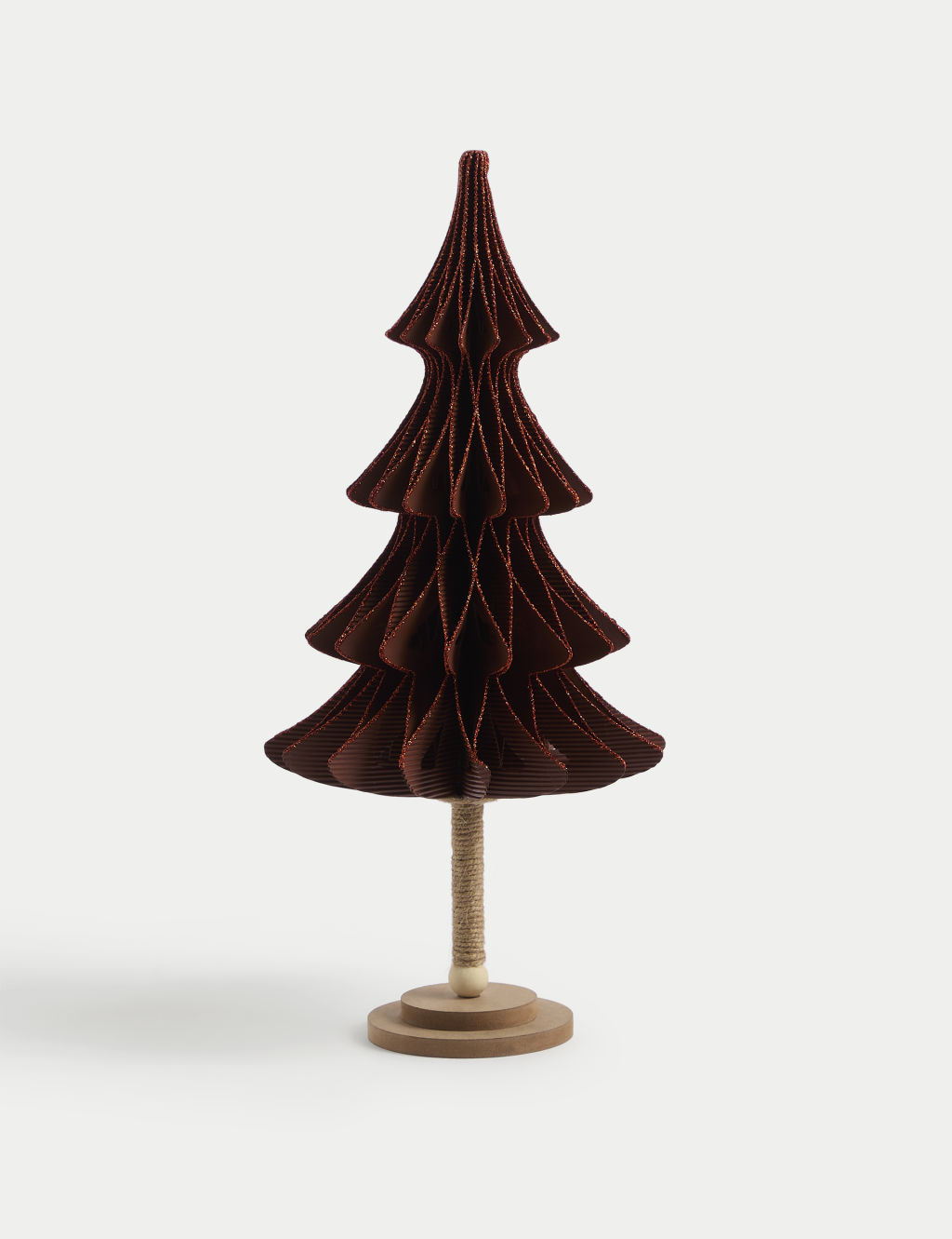 Red Paper Glitter Tree Room Decoration