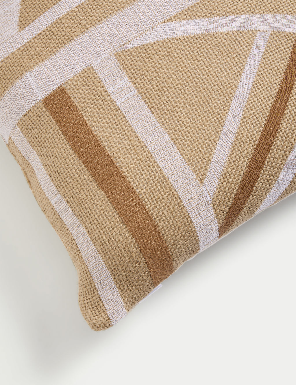 Jute Embroidered Outdoor Cushion 4 of 5