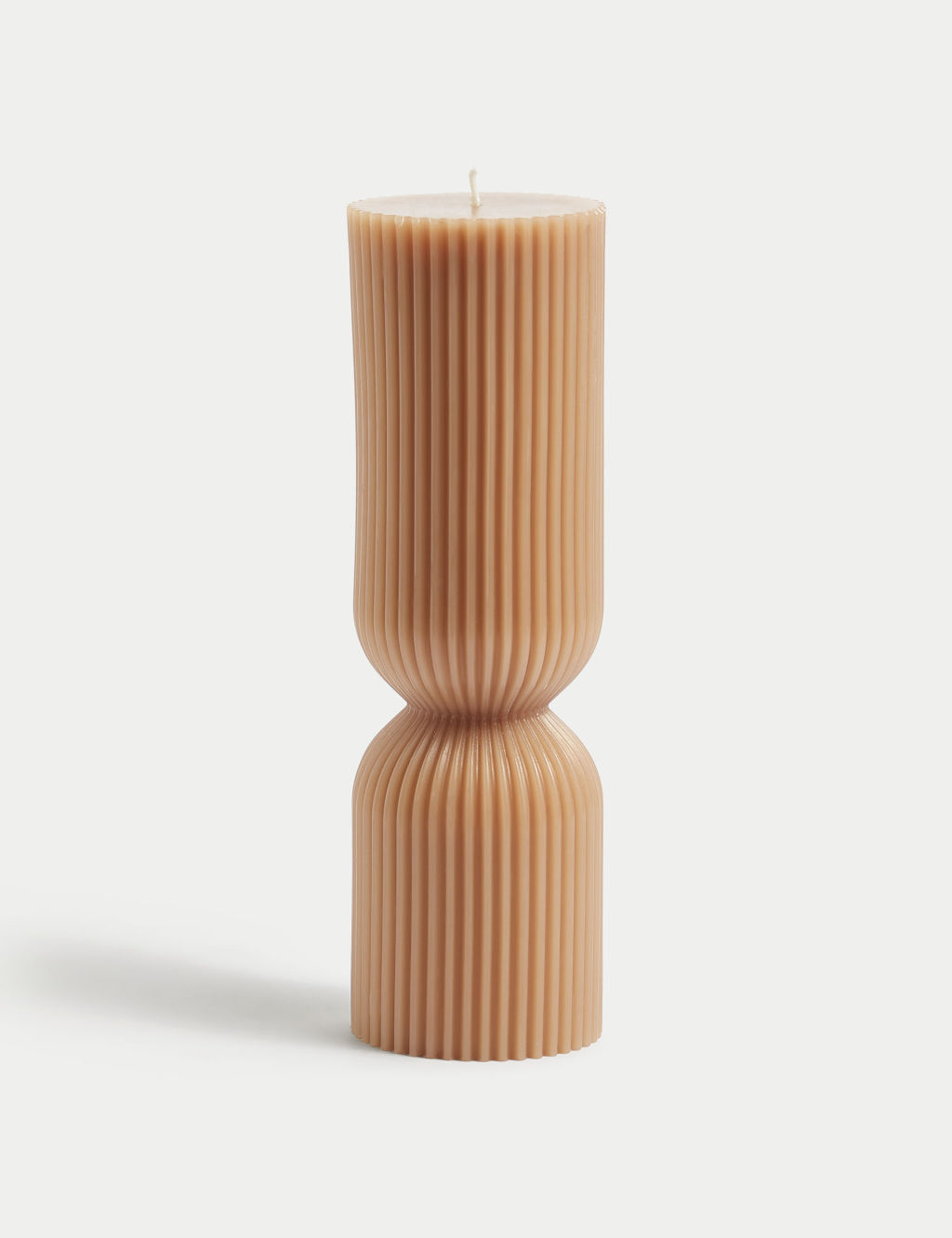 Tall Ridged Pillar Candle