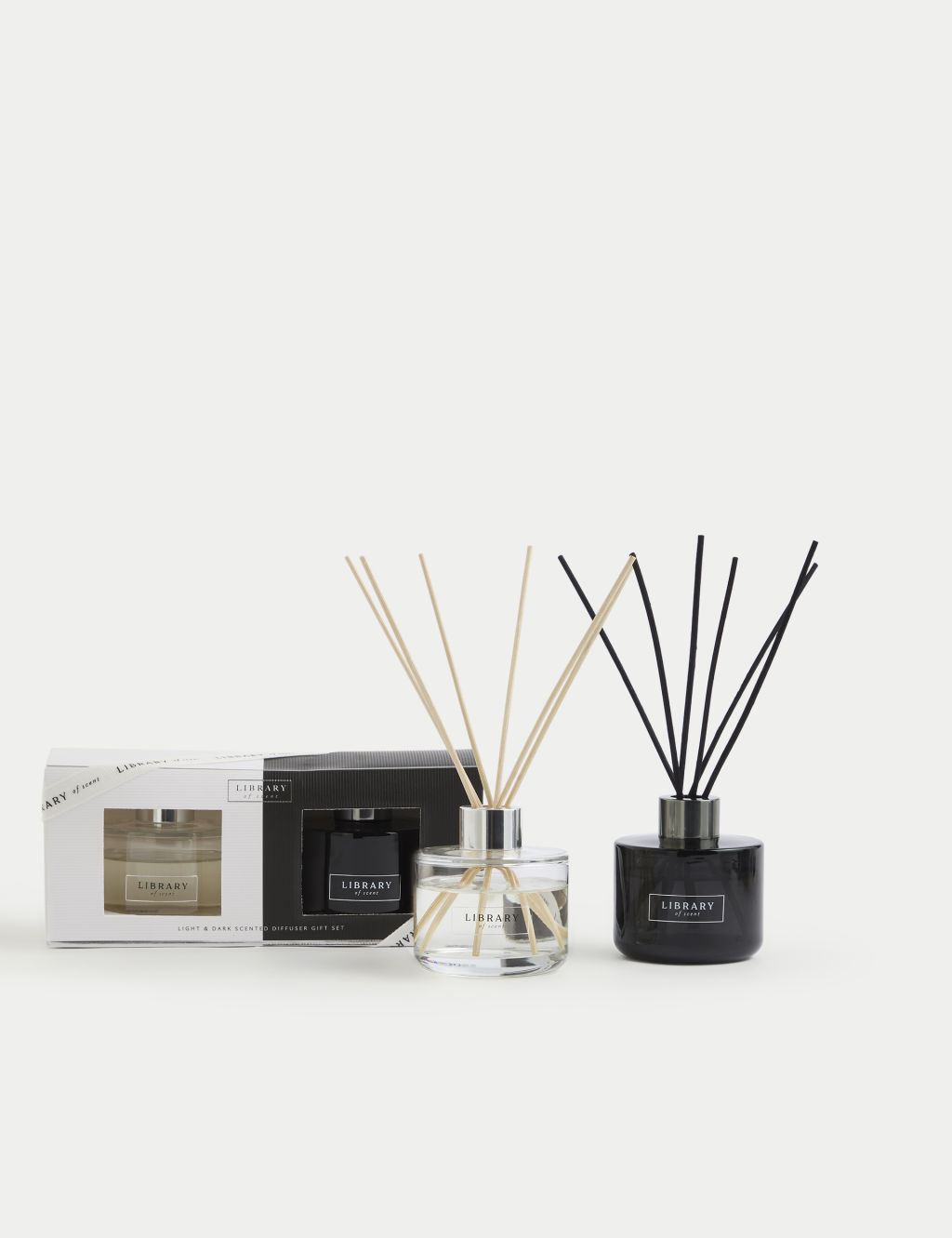 Set of 2 Light & Dark Diffusers Gift Set 1 of 3