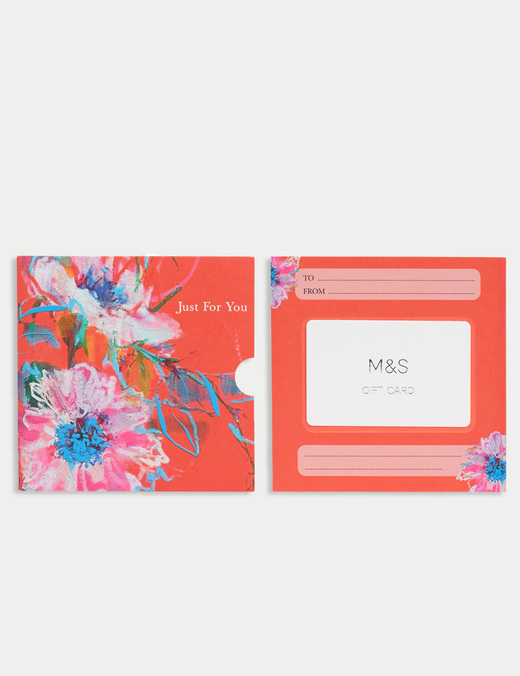 Coral Floral Gift Card