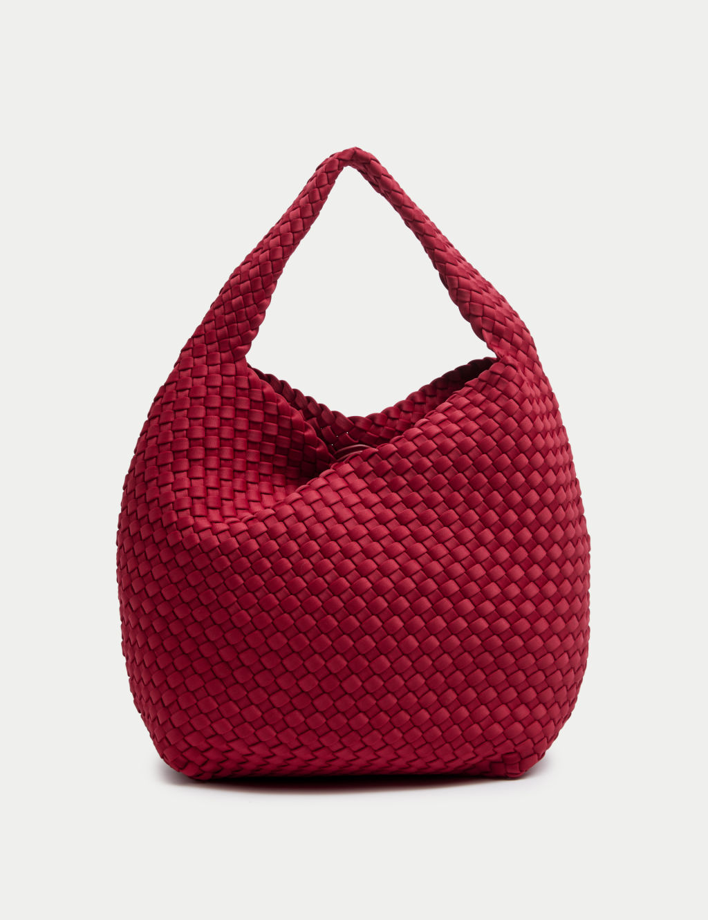 Braided Top Handle Shoulder Bag