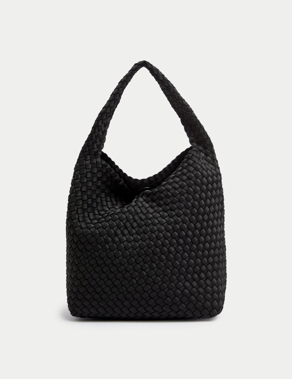 Braided Top Handle Shoulder Bag