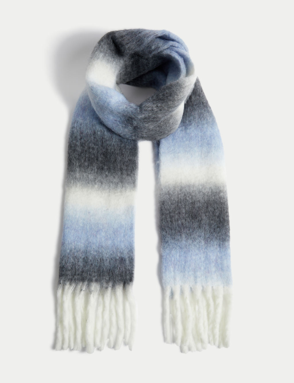 Striped Scarf with wool