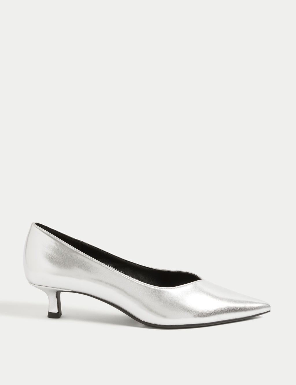 Kitten Heel Pointed Court Shoes