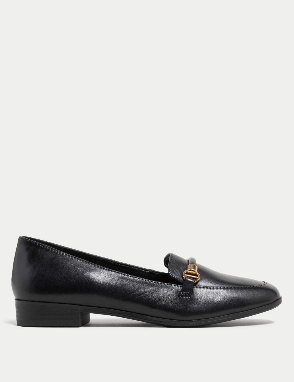 Leather Flat Loafers