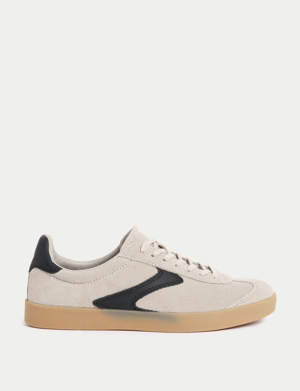 Suede Lace Up Side Detail Trainers
