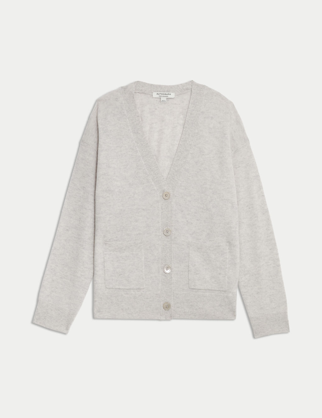 Pure Cashmere V-Neck Button Front Cardigan