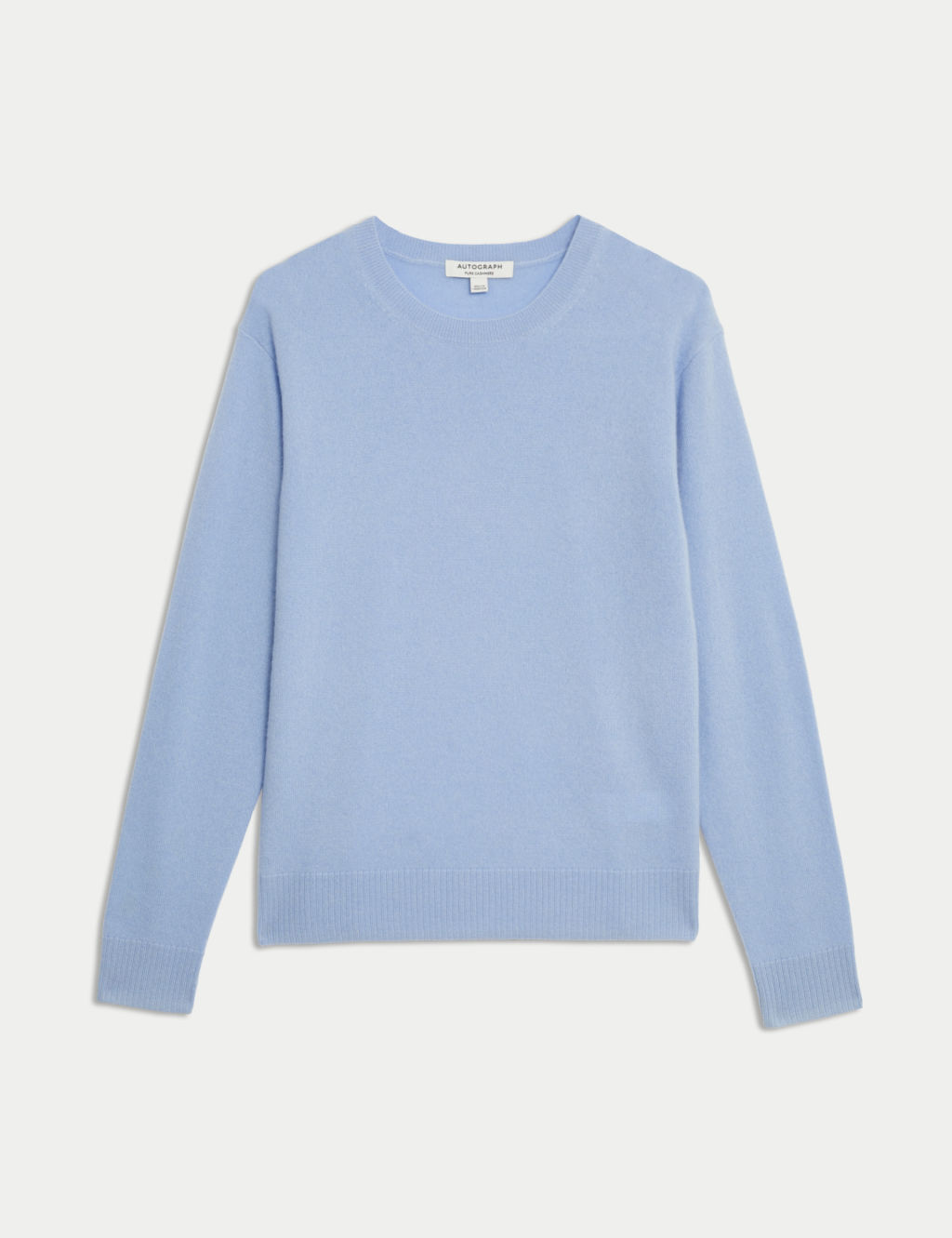 Pure Cashmere Textured Crew Neck Jumper