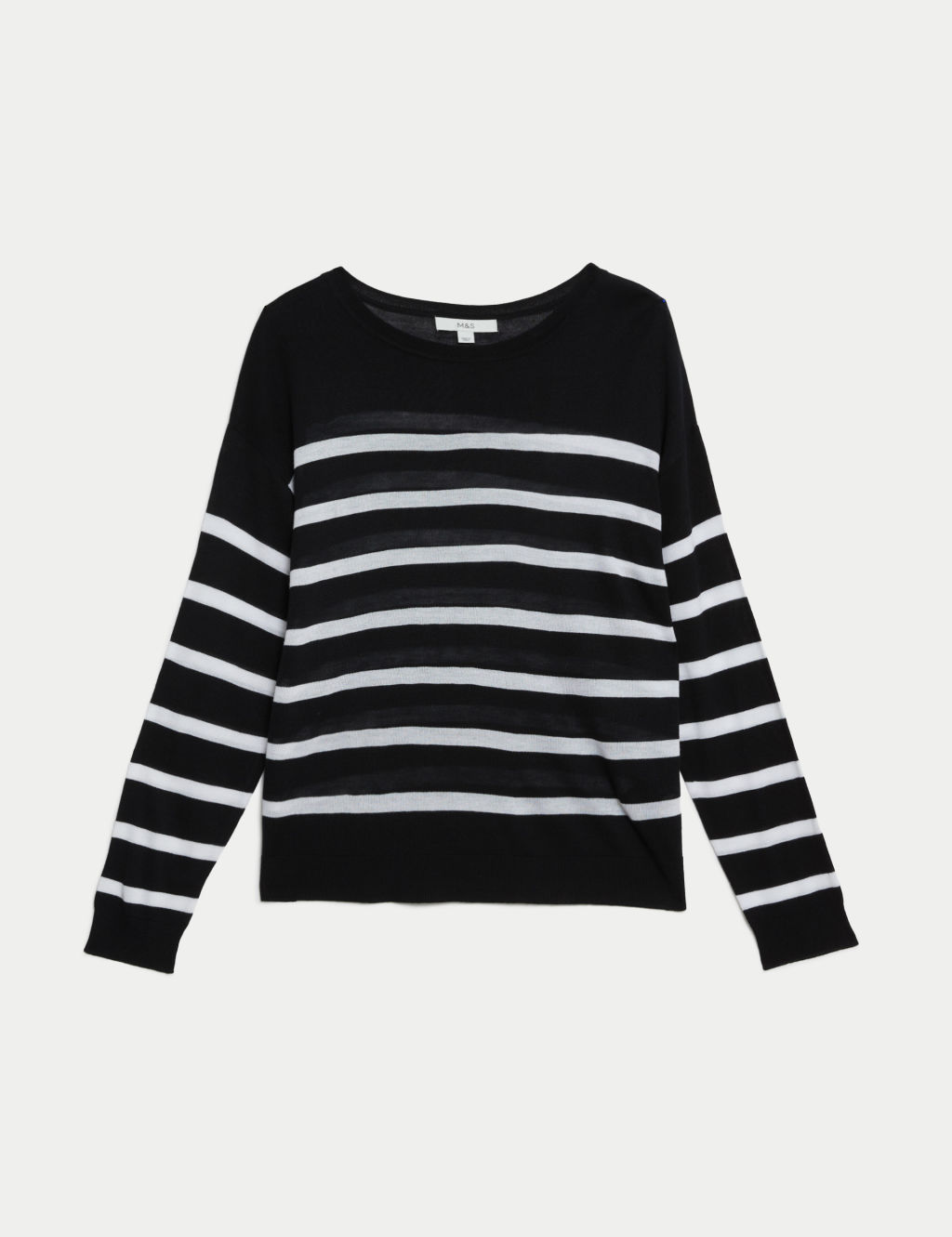 Lightweight Striped Crew Neck Jumper 1 of 6