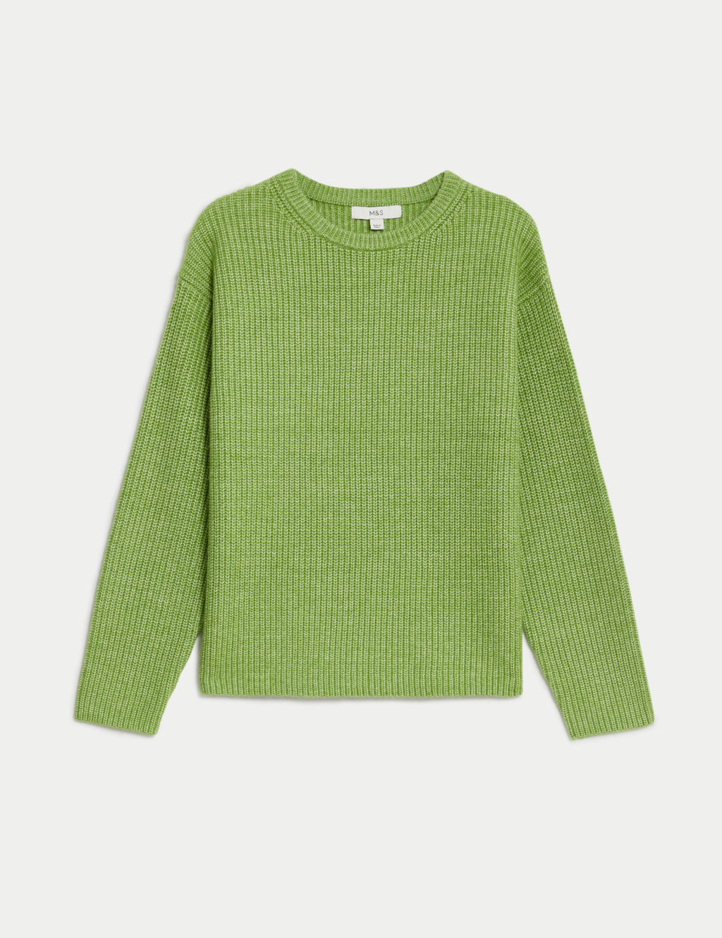 Cloud-Yarn Textured Crew Neck Jumper