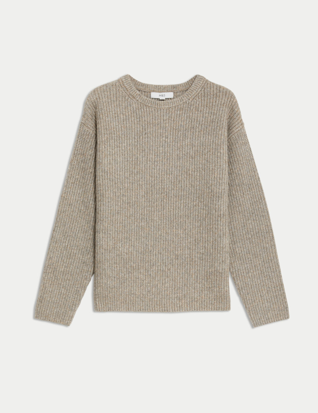 Cloud-Yarn Textured Crew Neck Jumper