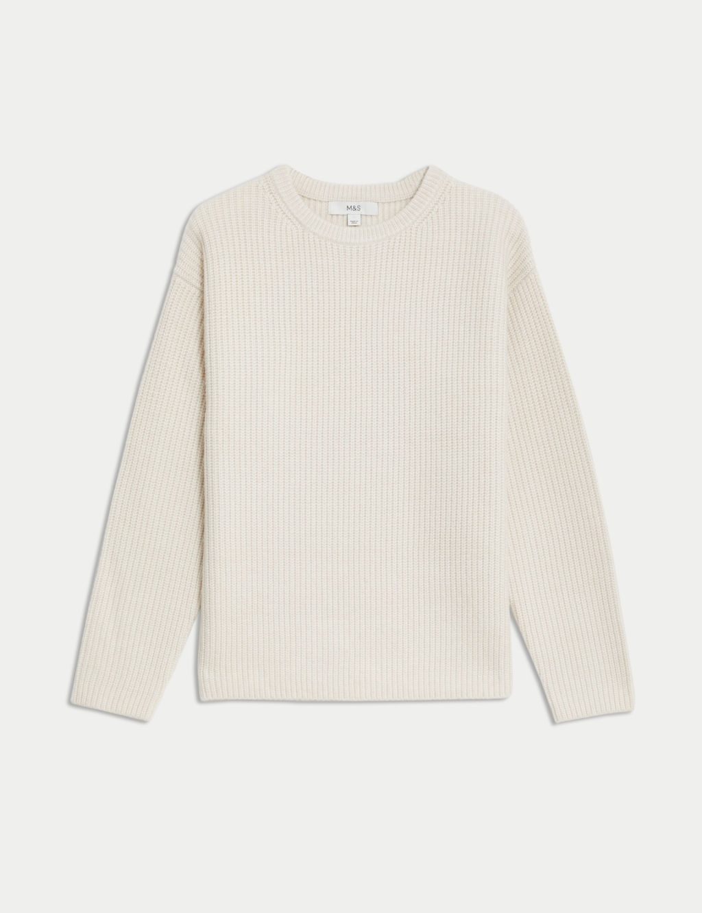 Cloud-Yarn Textured Crew Neck Jumper