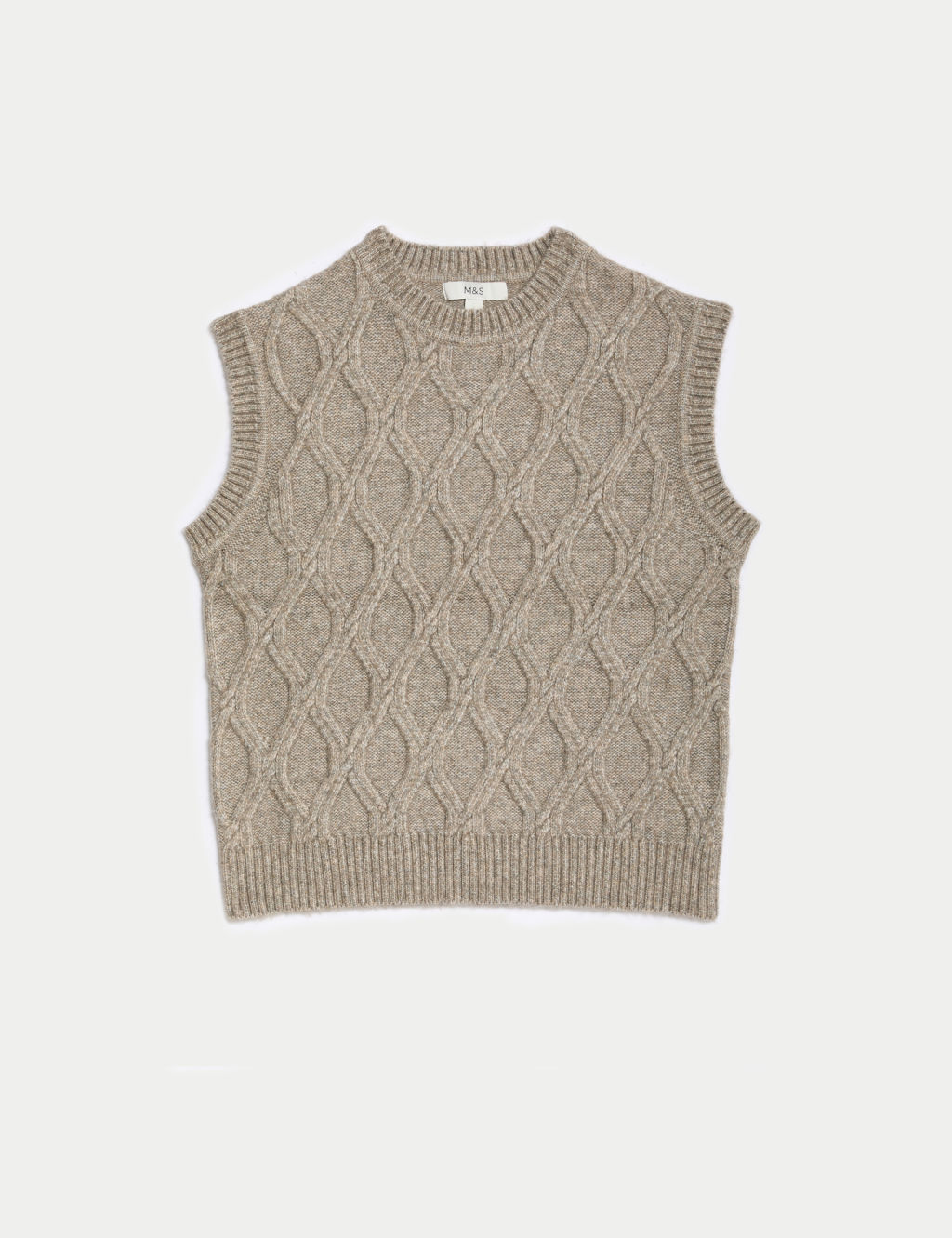 Cloud-Yarn Textured Knitted Vest
