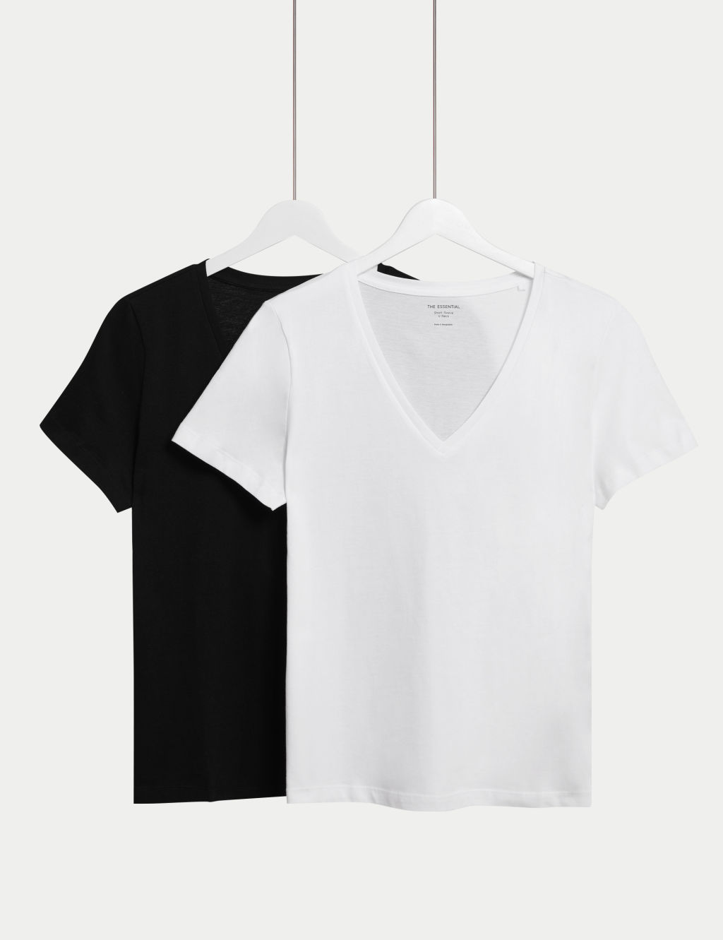 2pk Pure Cotton V-Neck T-Shirts | M&S Collection | M&S