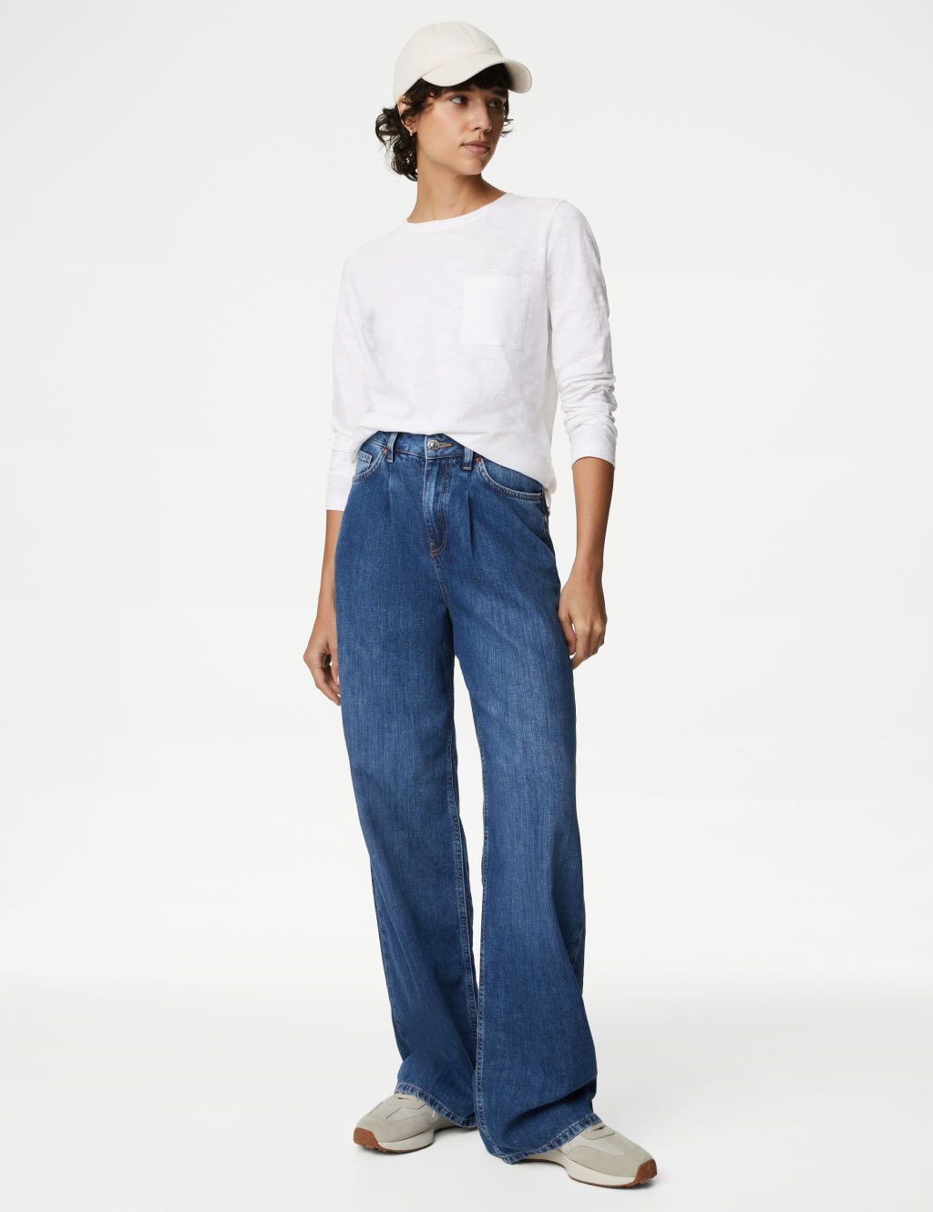 The Cotton Pocket Top - Whitenavy main image 1