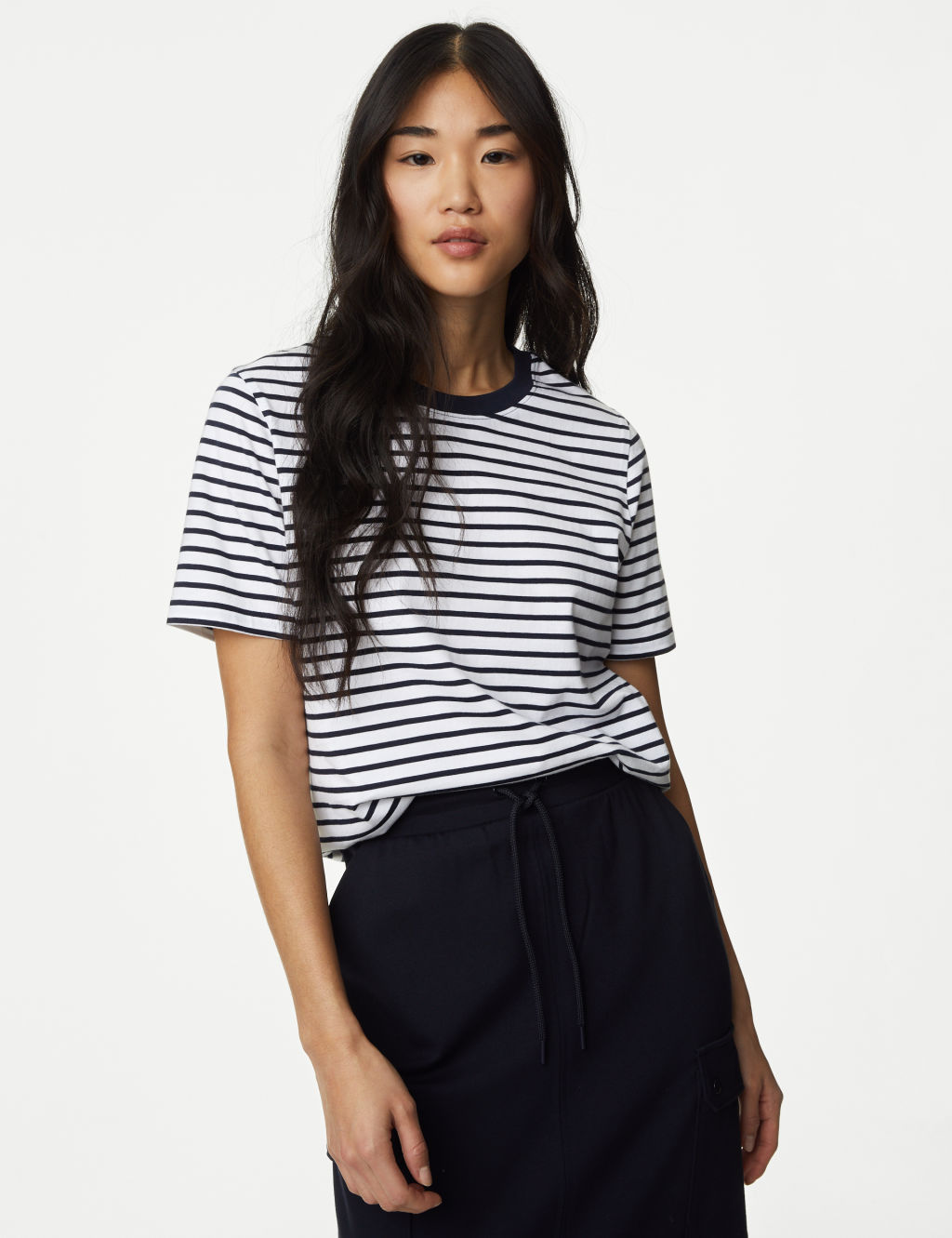 Pure Cotton Striped Everyday Fit T-Shirt 2 of 5