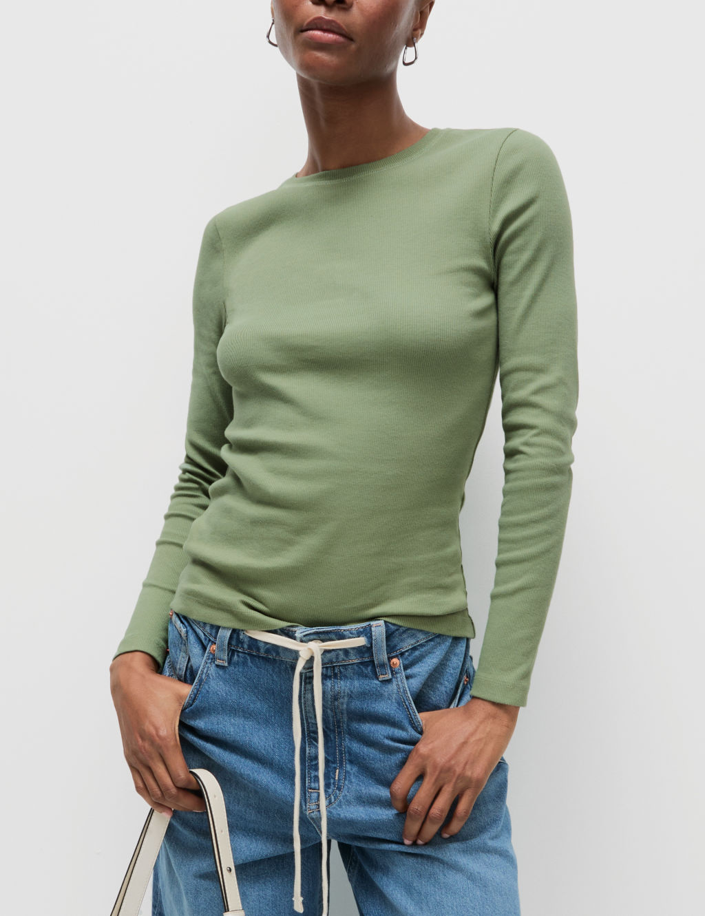 Cotton Rich Ribbed Top