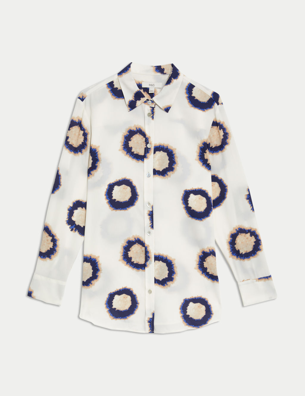 Printed Collared Button Through Blouse 1 of 5