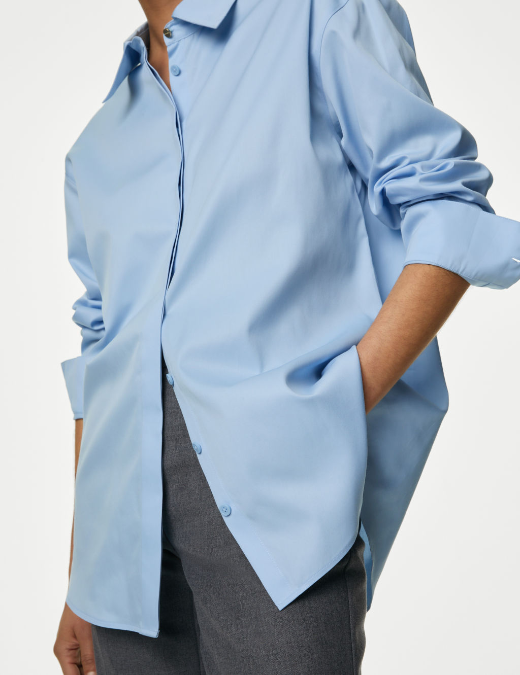 Pure Cotton Collared Relaxed Shirt 7 of 7