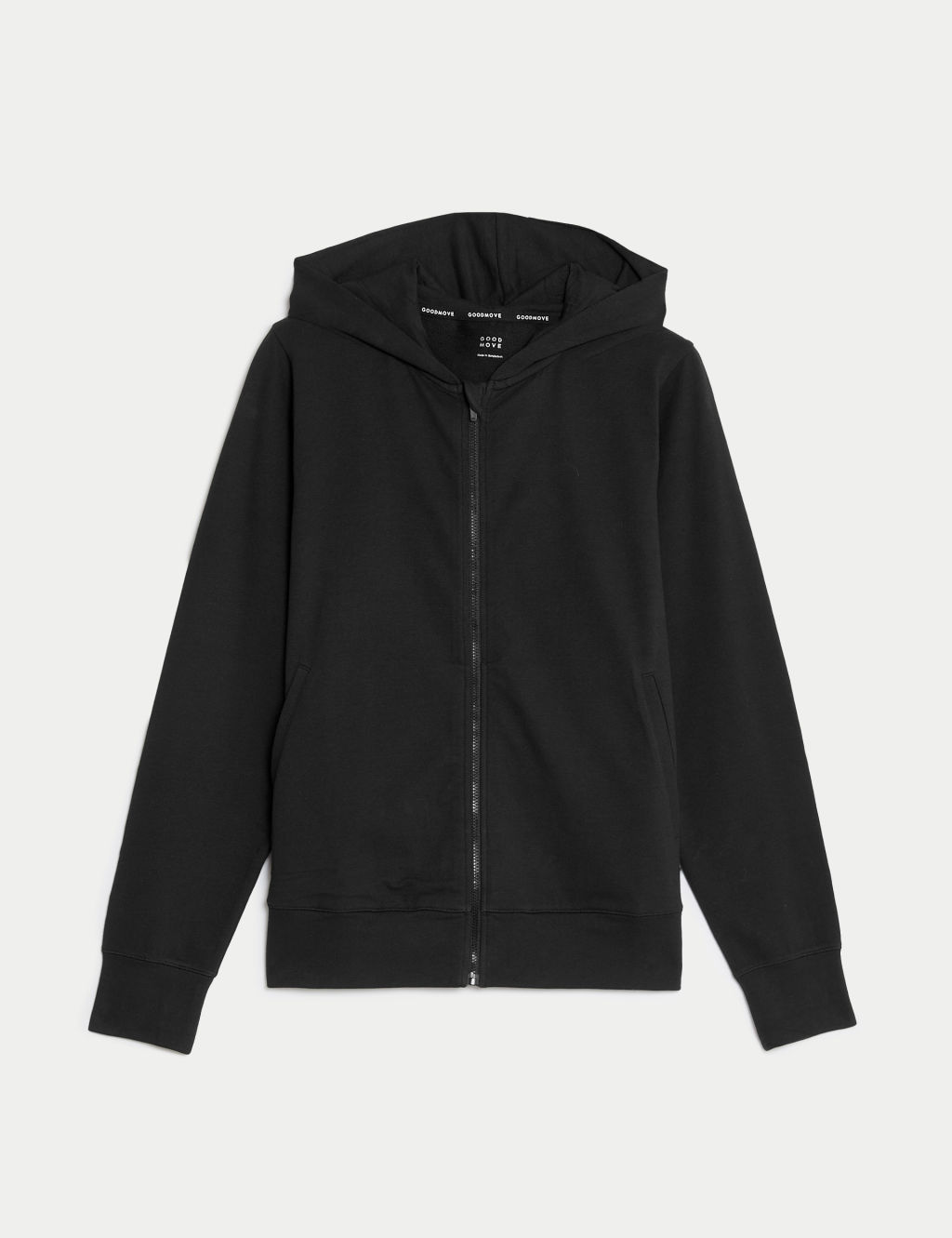 Cotton Rich Relaxed Zip Up Hoodie