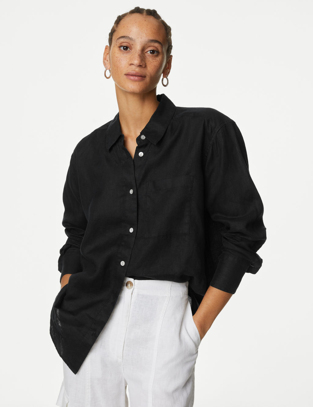 Pure Linen Relaxed Shirt 4 of 5