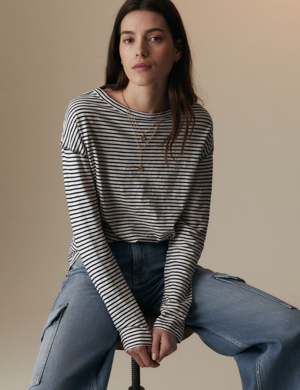 Tara striped cotton shirt main image 0
