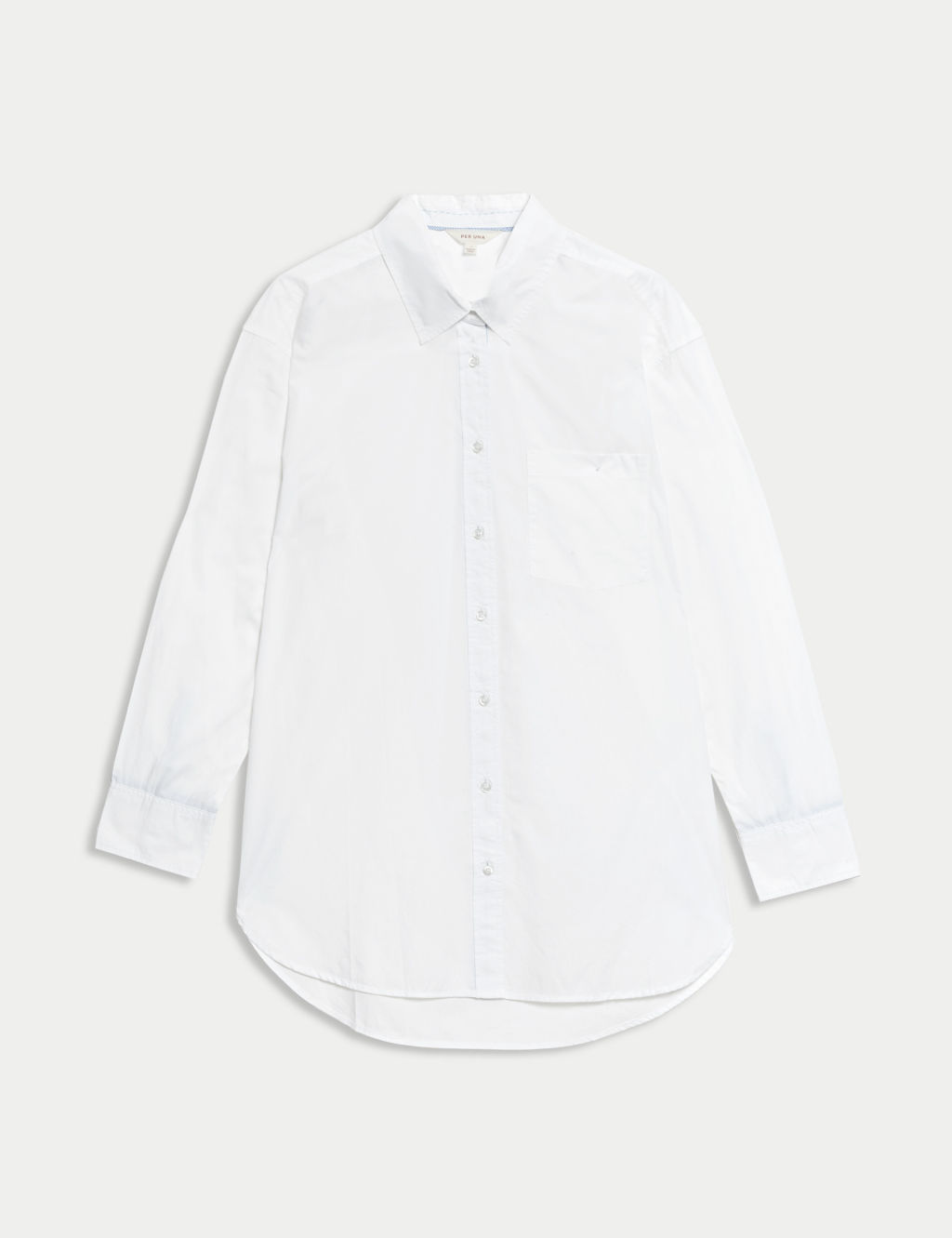 Pure Cotton Relaxed Longline Shirt 1 of 6