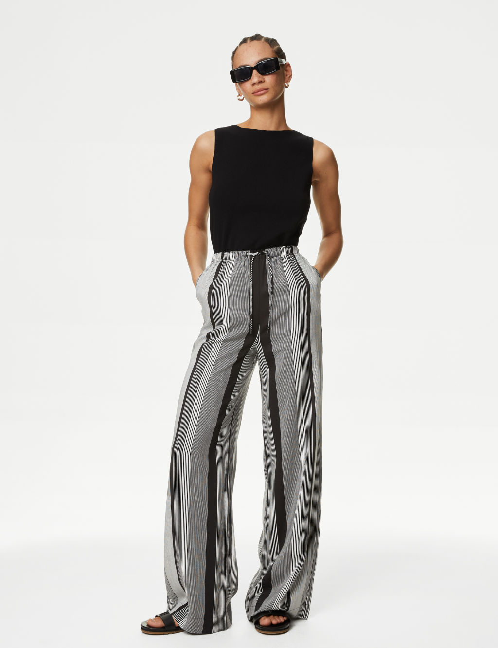 Printed Wide Leg Trousers 3 of 5