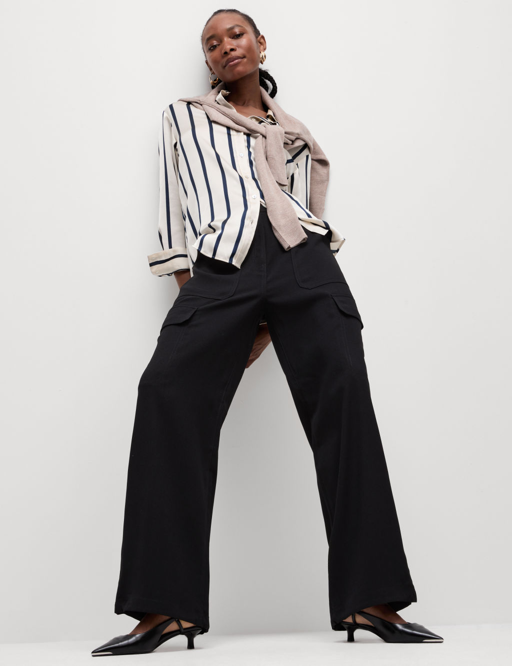 Cargo Wide Leg Trousers