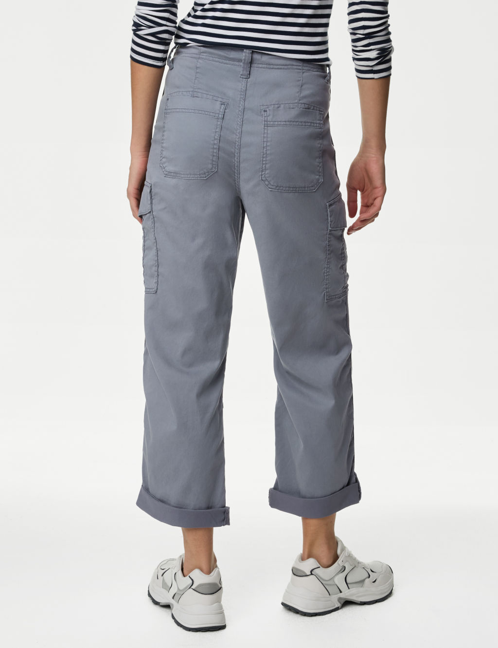 lyocell™ Rich Cargo Tea Dyed Cropped Trousers 5 of 5