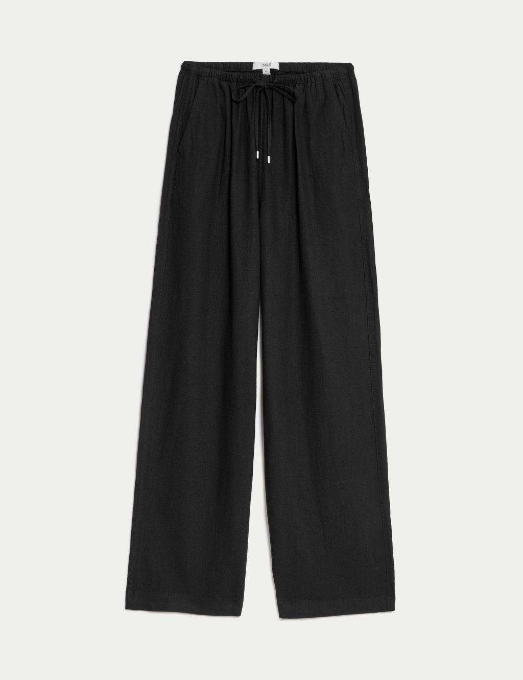 Linen Blend Wide Leg Trousers 1 of 5