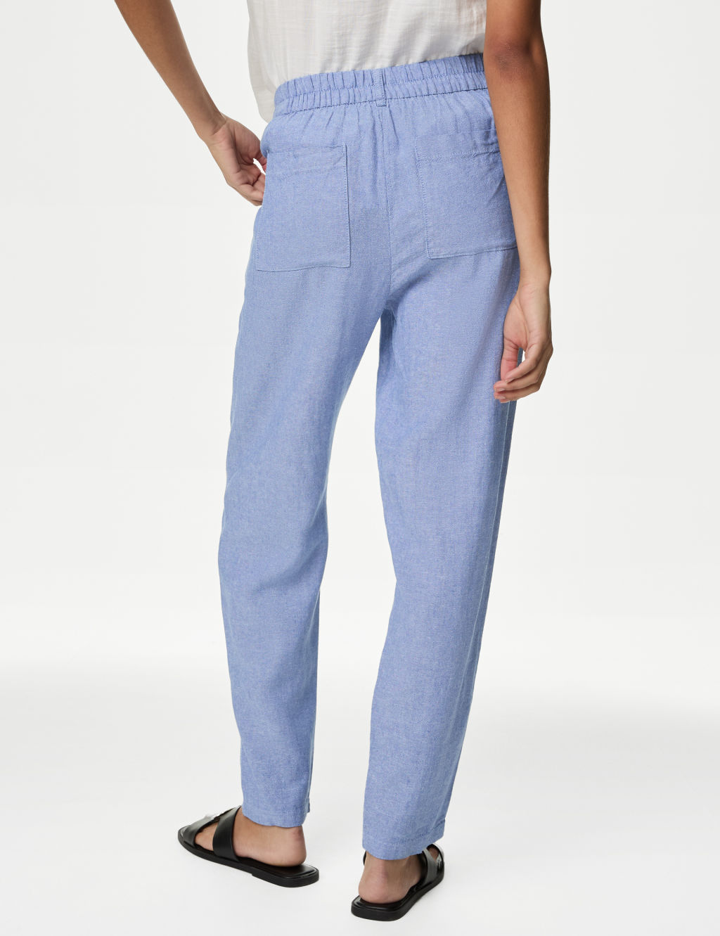 Linen Rich Tapered Trousers 5 of 5