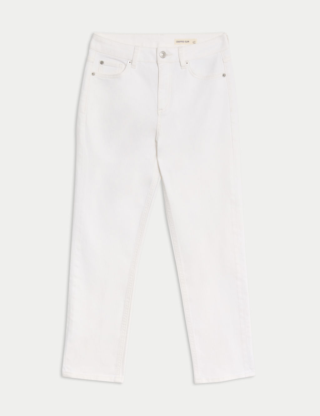 High Waisted Slim Fit Cropped Jeans 1 of 5