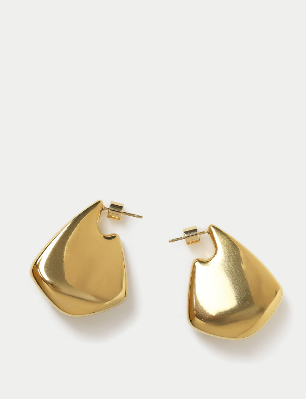 Irregular Stainless Steel Solid Drop Earring