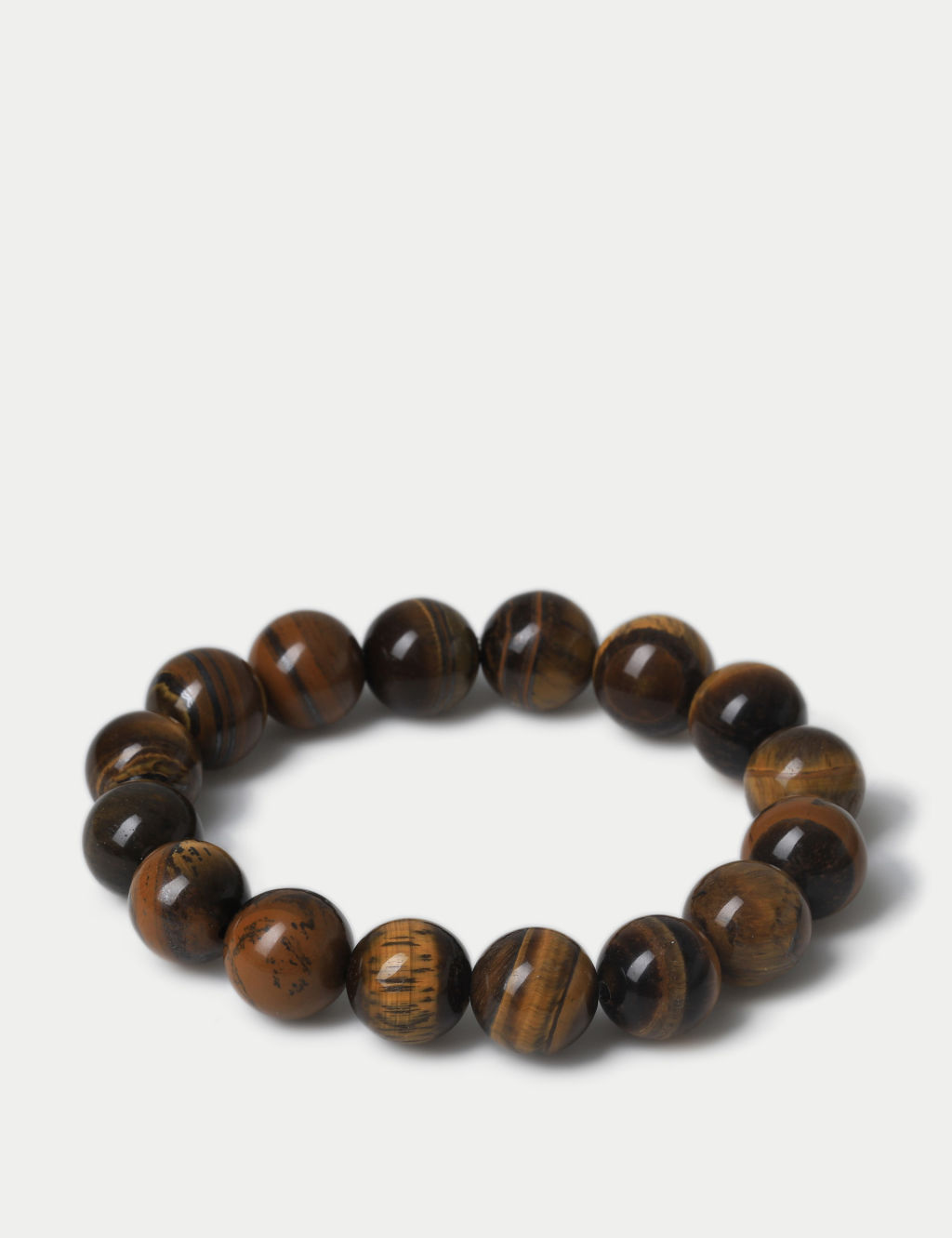 Real Stone Tigers Eye Sphere Wristwear