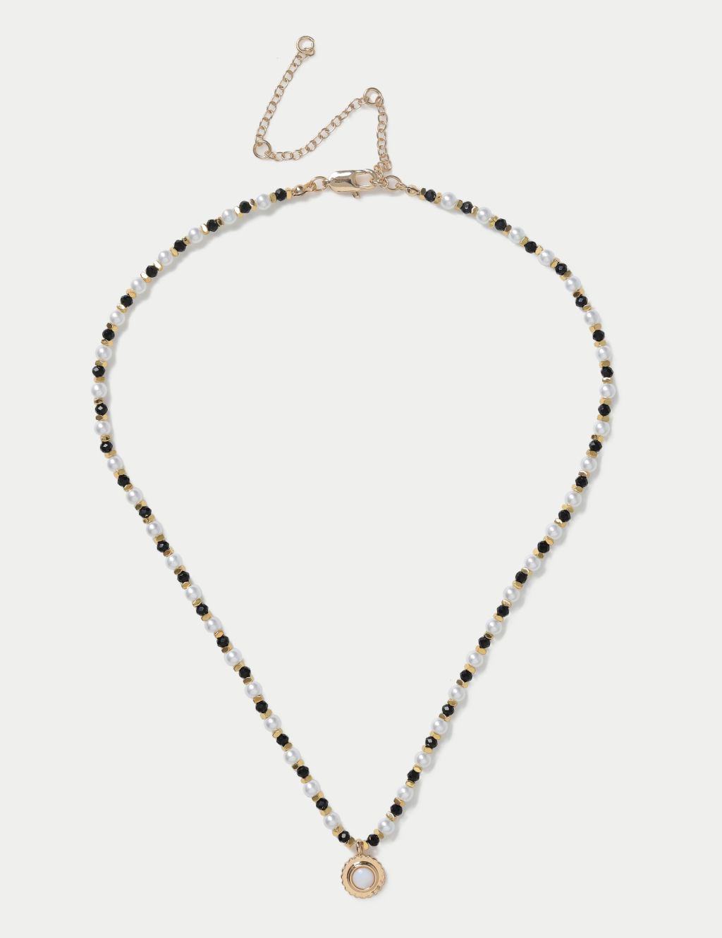 Pearl Beaded Pendant Necklace