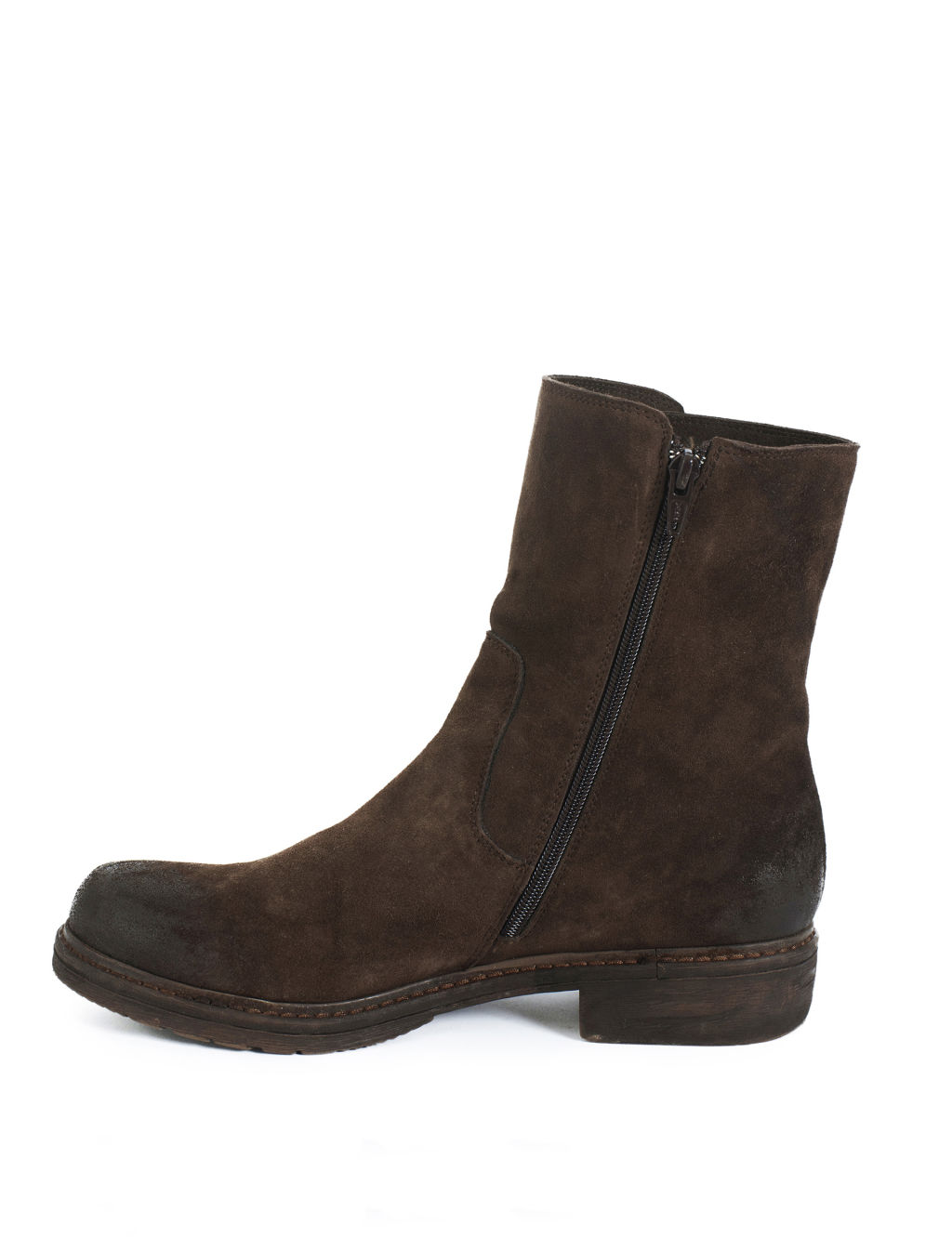 Suede Block Heel Ankle Boots 4 of 5