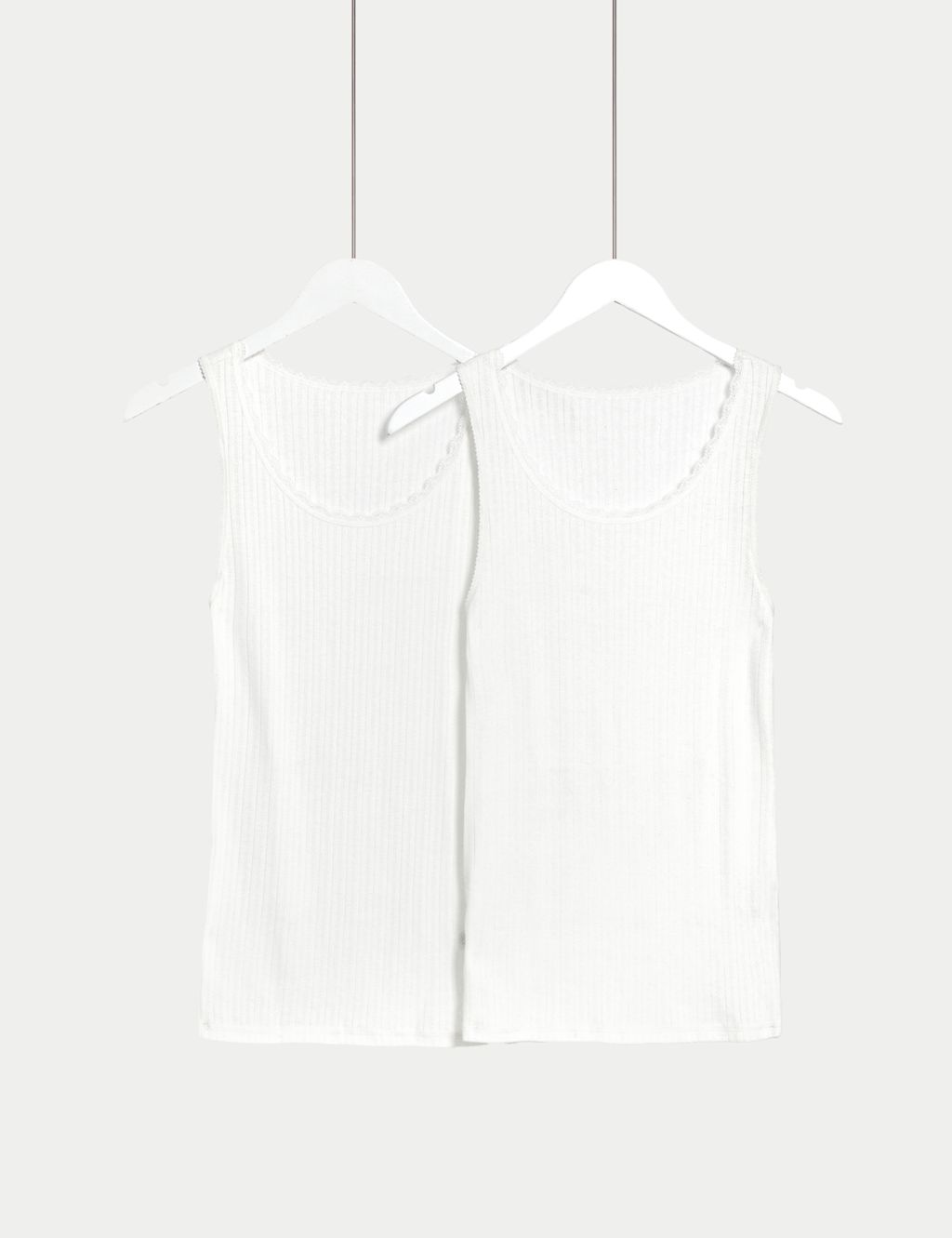 2pk Thermal Pointelle Vests