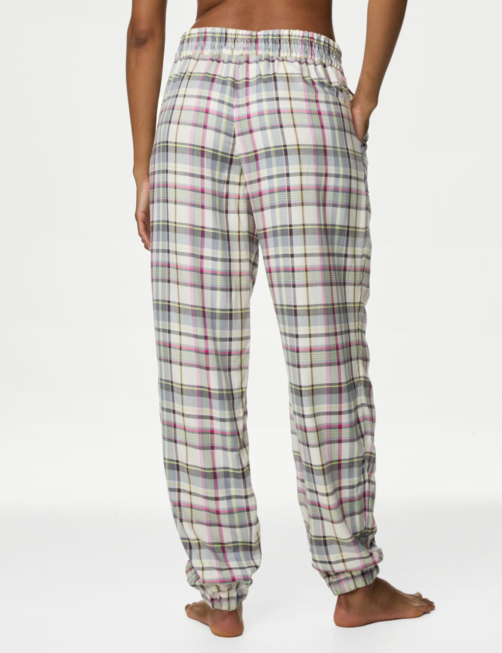 Checked Cuffed Hem Pyjama Bottoms 4 of 6