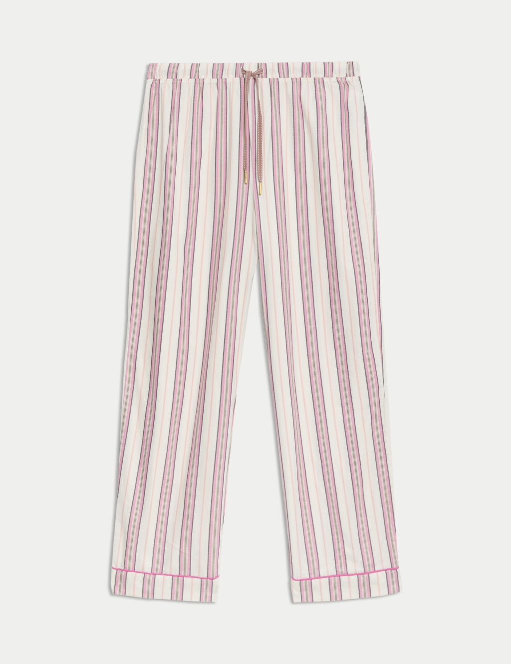 Pure Cotton Striped Pyjama Bottoms 1 of 6