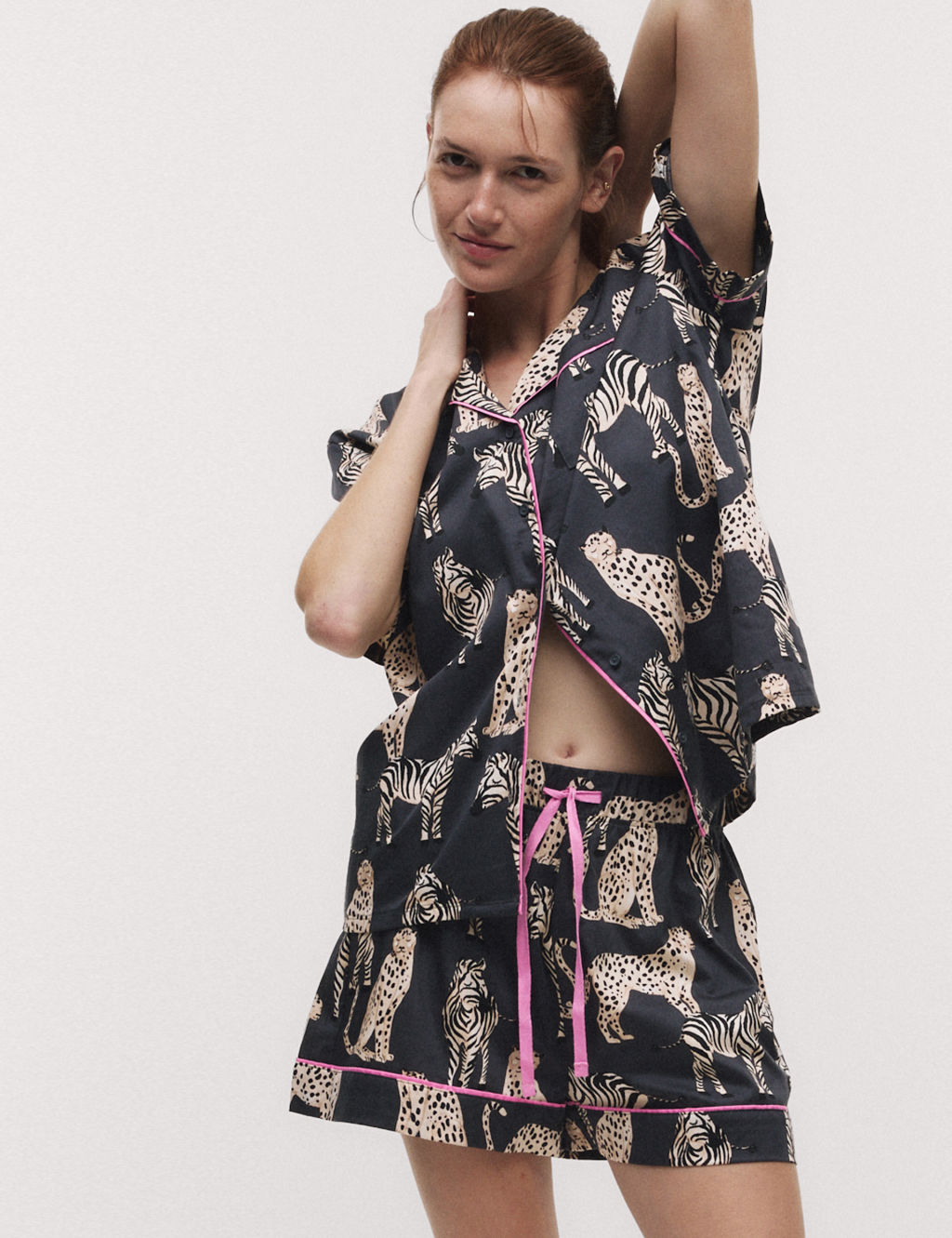Women's Zebra & Cheetah Family Christmas Pyjama Set