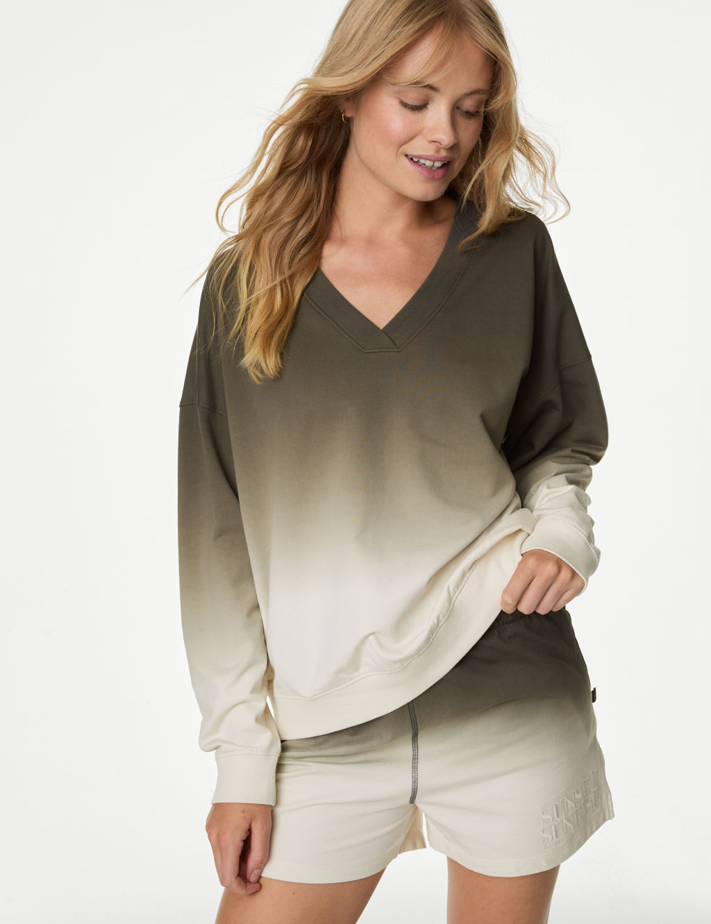 Pure Cotton Ombre Lounge Sweatshirt 3 of 5