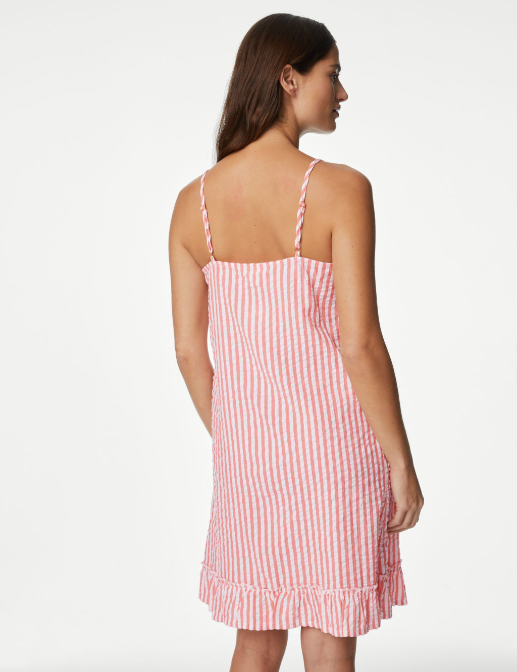 Pure Cotton Waffle Striped Chemise 4 of 4