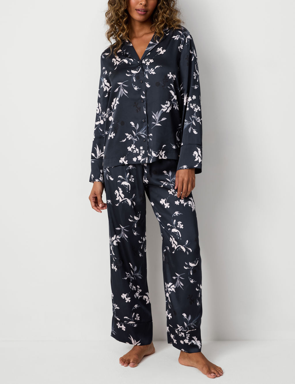 Satin Printed Pyjama Set