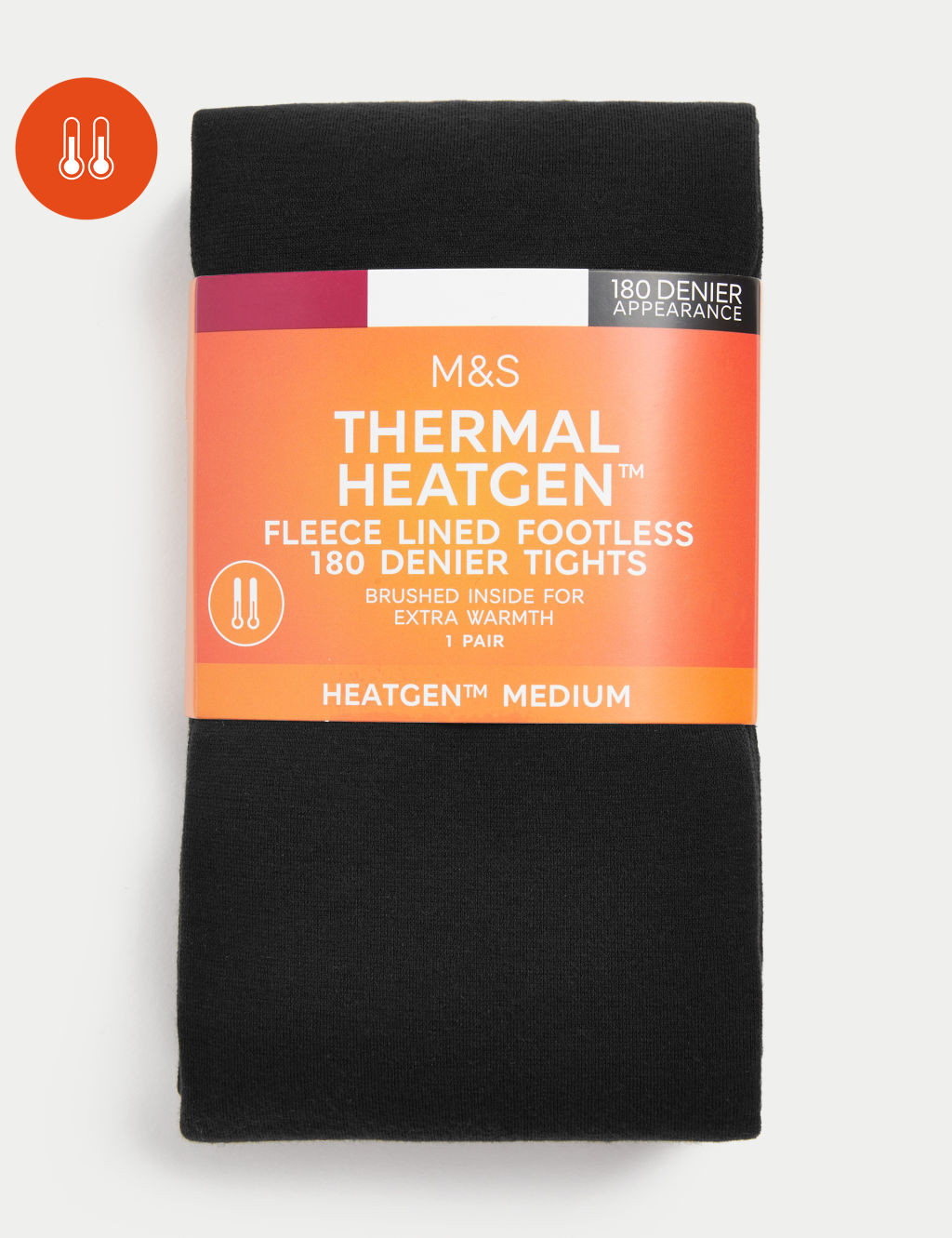 180 Denier Heatgen™ Footless Tights 1 of 6