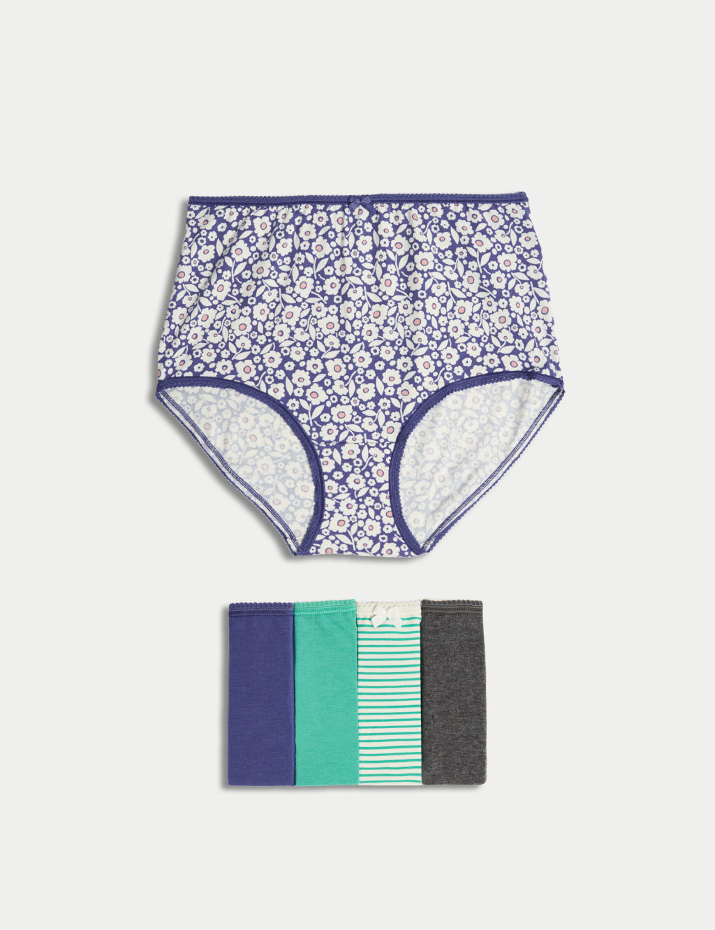 5pk Cotton Lycra™ Printed Full Briefs