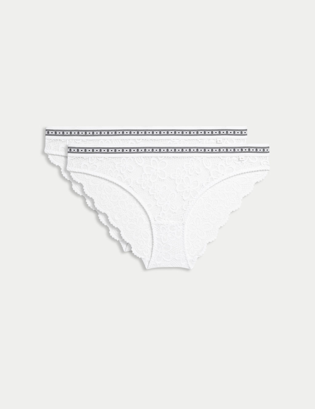 2pk Cleo Lace Bikini Knickers