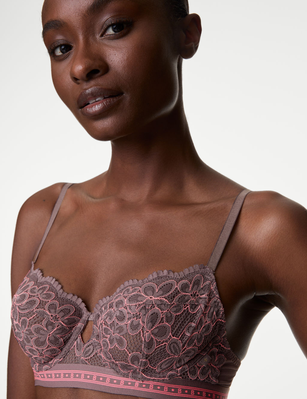 Cleo Lace Wired Balcony Bra (A-E)