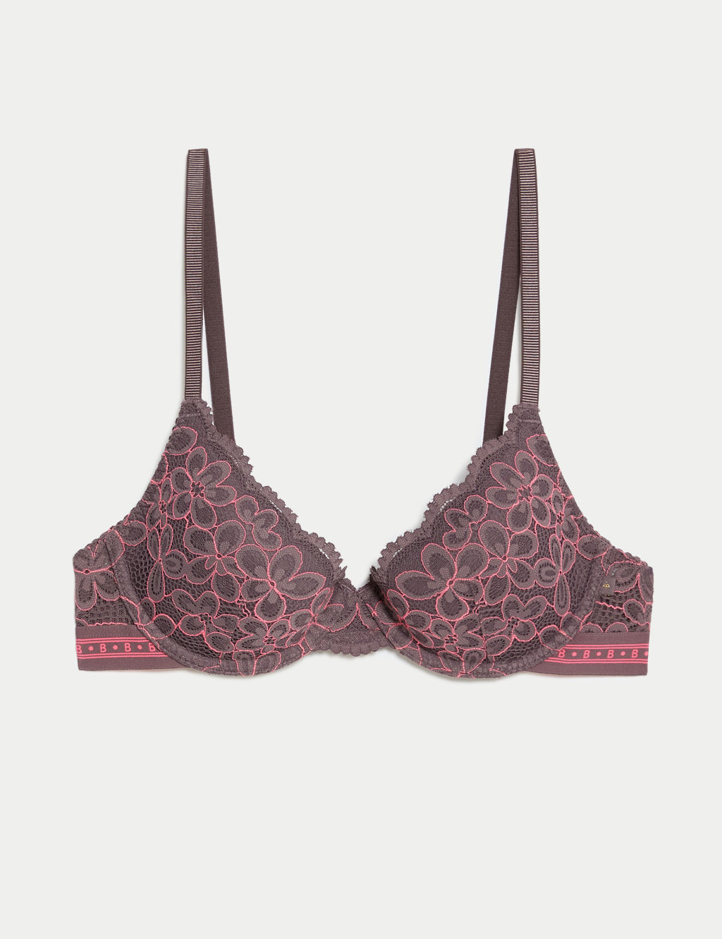 Cleo Lace Wired Demi Cup Bra (A-E)